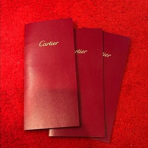 Cartier Luxurious Crimson Envelopes 3 count